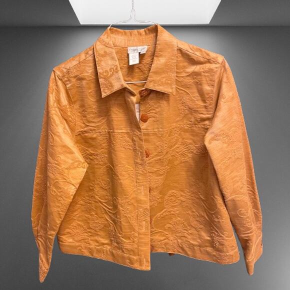 Coldwater Creek Jackets & Blazers - 🎉HP!🎉Coldwater Creek Honey Brown Turkish Fabric Jacket (size PL)